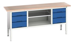 Verso Adjustable Height 2000x600 Static Storage Bench T 16923034.**